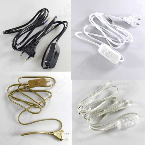 Cableado para lámparas varios colores