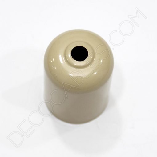 Cubre portalámparas (varios colores) 29 Cubre portalamparas exterior metálico decorativo en color beige