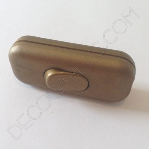 Interruptor de paso varios colores 10 Interruptor de paso para lámparas unipolar en color dorado