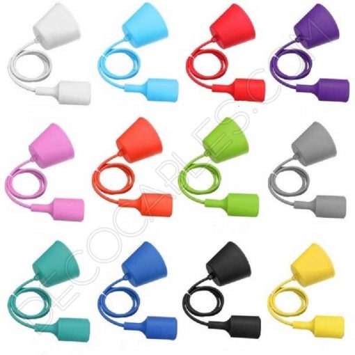 Lámpara colgante de silicona varios colores