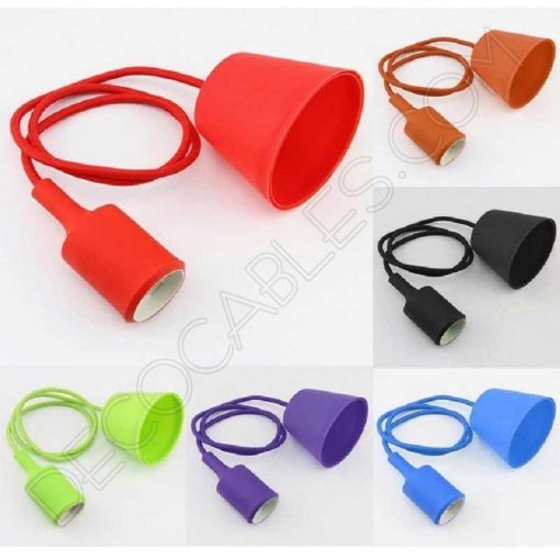 Lámpara colgante de silicona varios colores