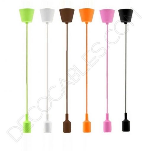 Lámpara colgante de silicona varios colores