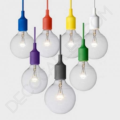 Lámpara colgante de silicona varios colores