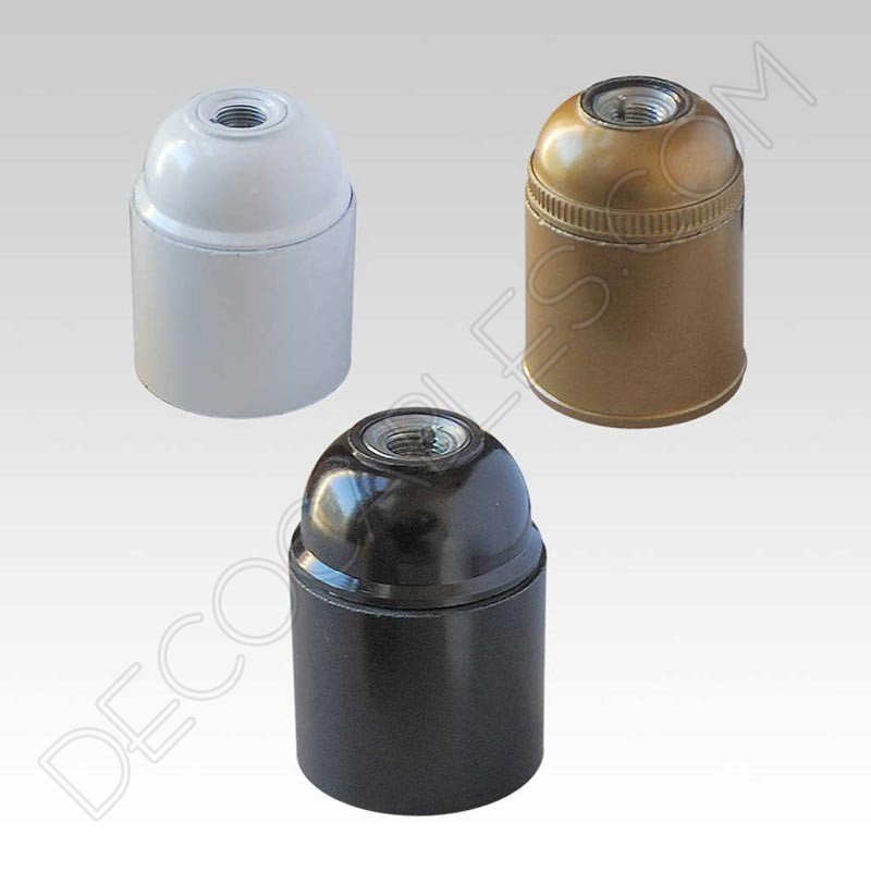 Portalámparas liso de baquelita E27 Portalámparas liso de baquelita E27