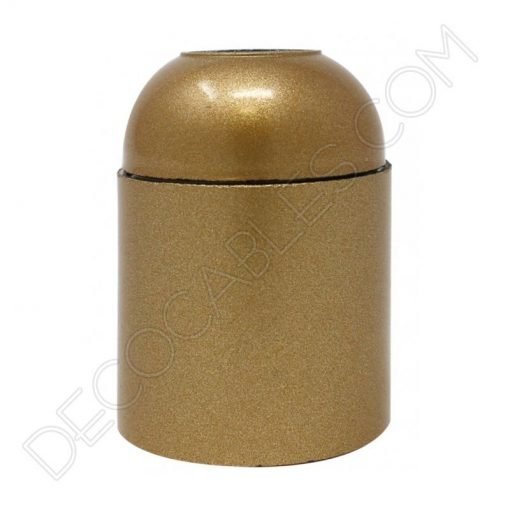 Portalámparas liso E27 (varios colores) 8 Portalámparas liso de baquelita E27 dorado