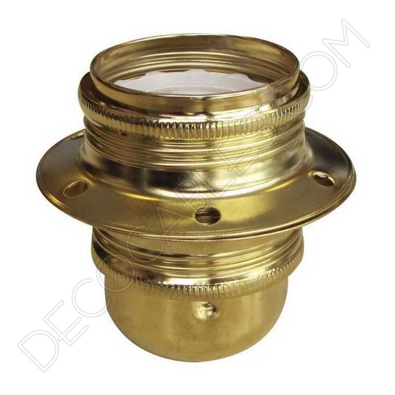 Portalámparas para pantalla metálico dorado Portalámparas para pantalla metálico dorado