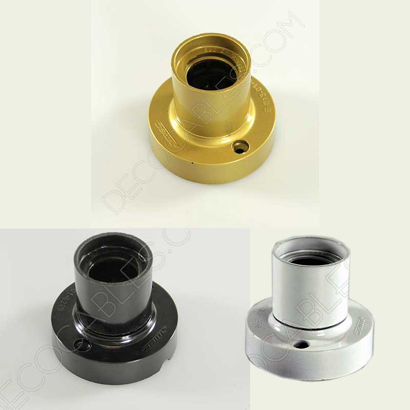 Portalámparas zócalo baquelita varios colores Portalámparas zócalo baquelita varios colores