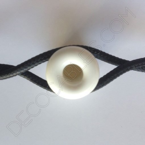 Aislador de porcelana pequeño para cable trenzado (blanco) 5 Aislador de porcelana para cable trenzado