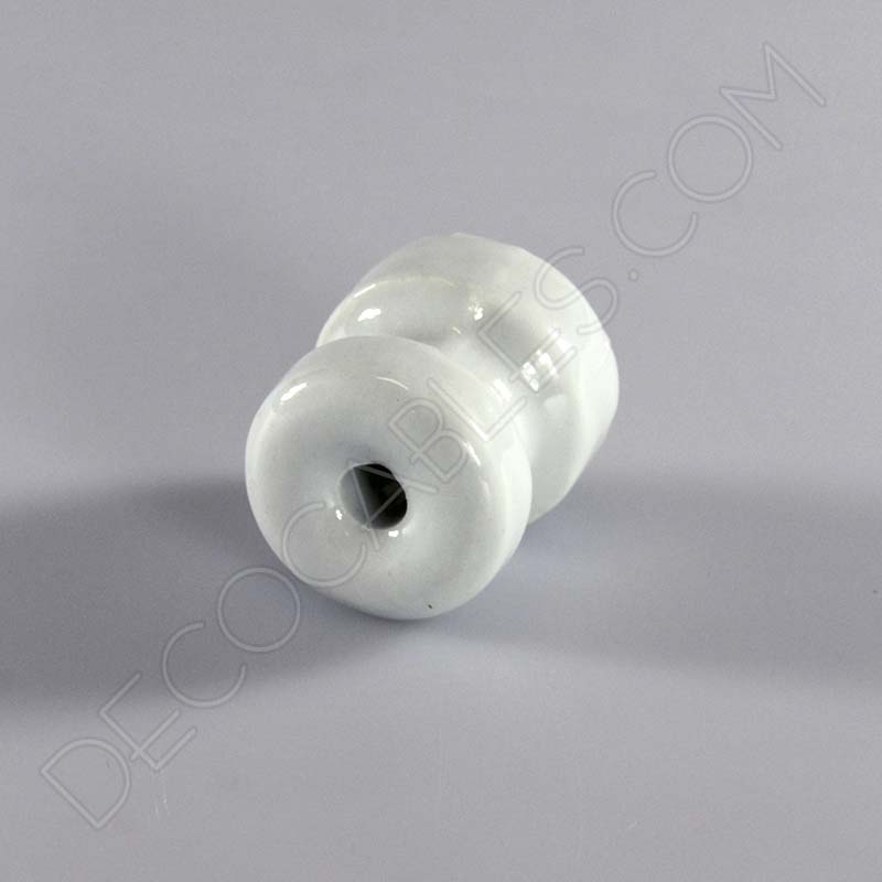 Aislador de porcelana blanco para cable trenzado Aislador de porcelana blanco para cable trenzado