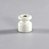 Aislador de porcelana pequeño para cable trenzado (blanco) 9 Aislador de porcelana blanco para cable trenzado