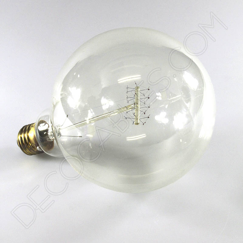 Bombilla Globo de filamento de carbono espiral modelo Edison E27 Bombilla Globo de filamento de carbono espiral modelo Edison E27