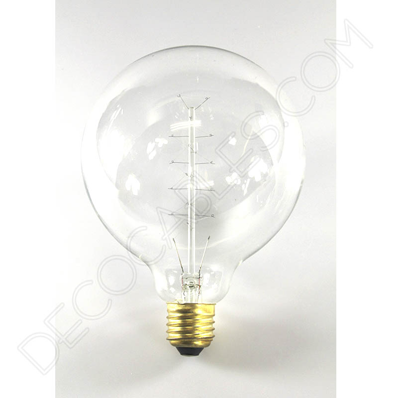 Bombilla Globo de filamento de carbono muelle modelo Edison E27 Bombilla Globo de filamento de carbono muelle modelo Edison E27