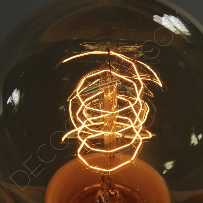 Bombilla Globo de filamento de carbono muelle modelo Edison E27 Bombilla Globo de filamento de carbono muelle modelo Edison E27