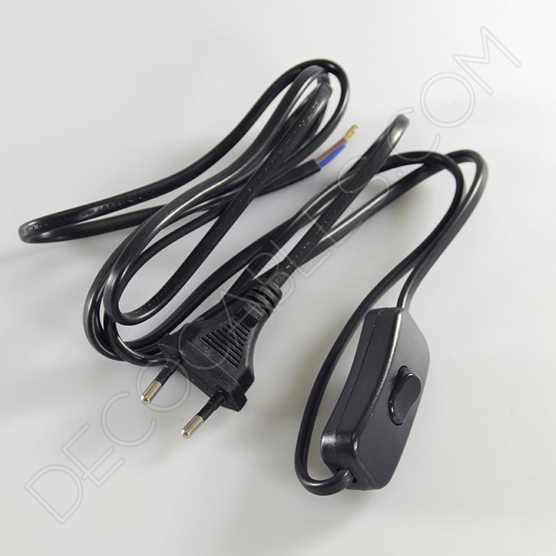 Cableado para lámpara con cable negro Cableado para lámpara con cable negro