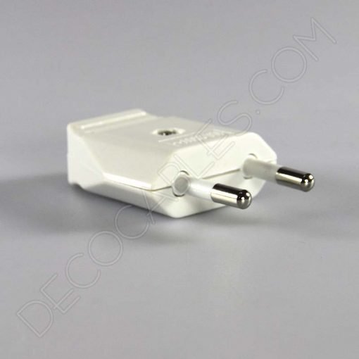 Clavija bipolar macho (varios colores) 6 Clavija macho blanca