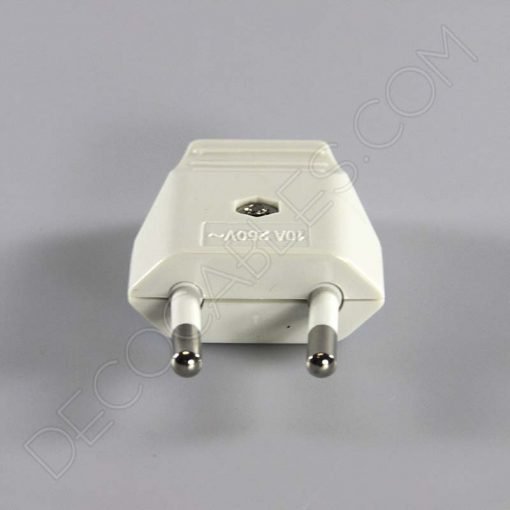 Cable textil con interruptor para lámparas (varios colores) 6 Clavija macho blanca