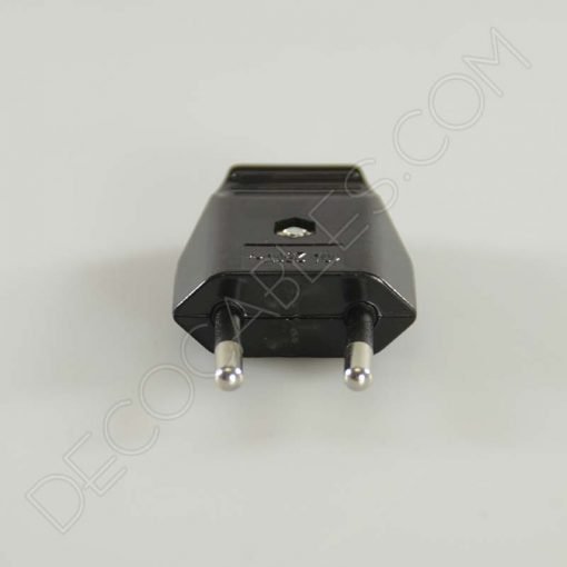 Cable textil con interruptor para lámparas (varios colores) 4 Clavija macho negra