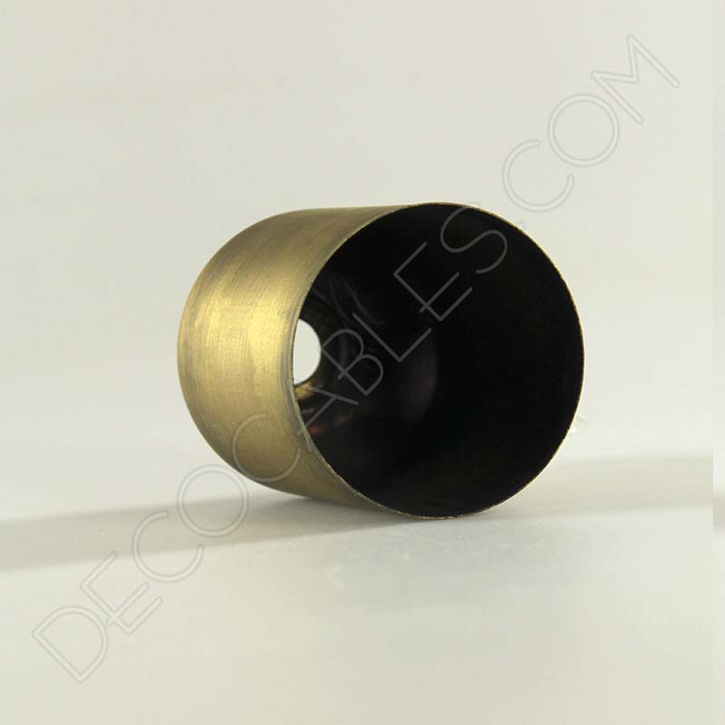 Cubre portalamparas exterior metálico decorativo en color anticuario Cubre portalamparas exterior metálico decorativo en color anticuario