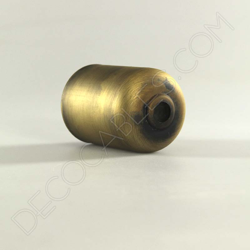 Cubre portalamparas exterior metálico decorativo en color anticuario Cubre portalamparas exterior metálico decorativo en color anticuario