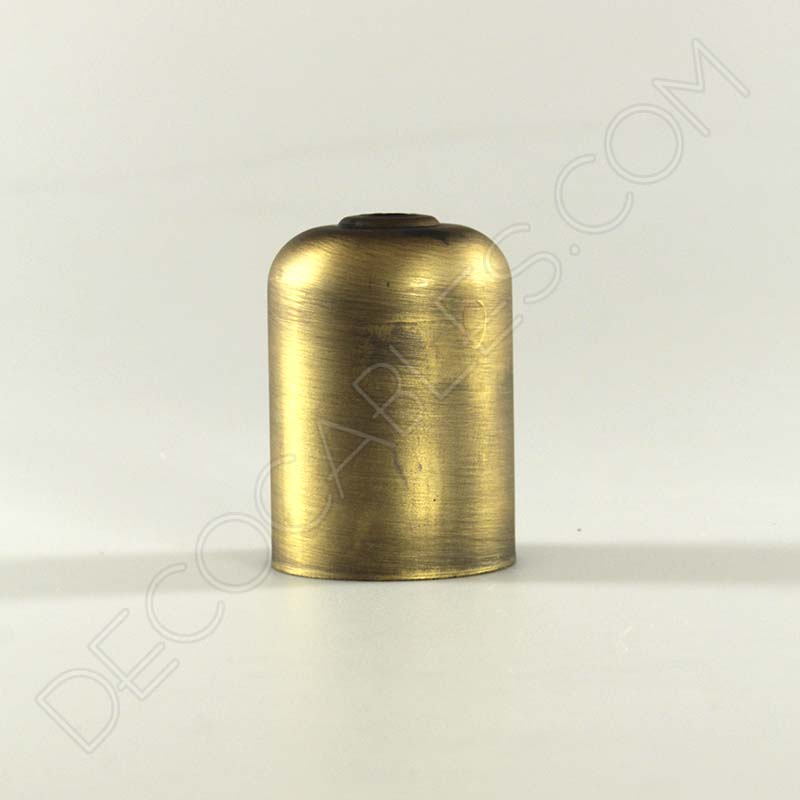 Cubre portalamparas exterior metálico decorativo en color anticuario Cubre portalamparas exterior metálico decorativo en color anticuario