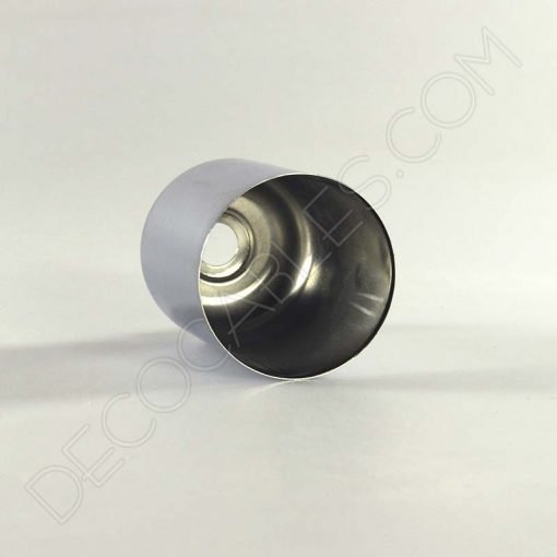 Cubre portalámparas (varios colores) 12 Cubre portalamparas exterior metálico decorativo cromado