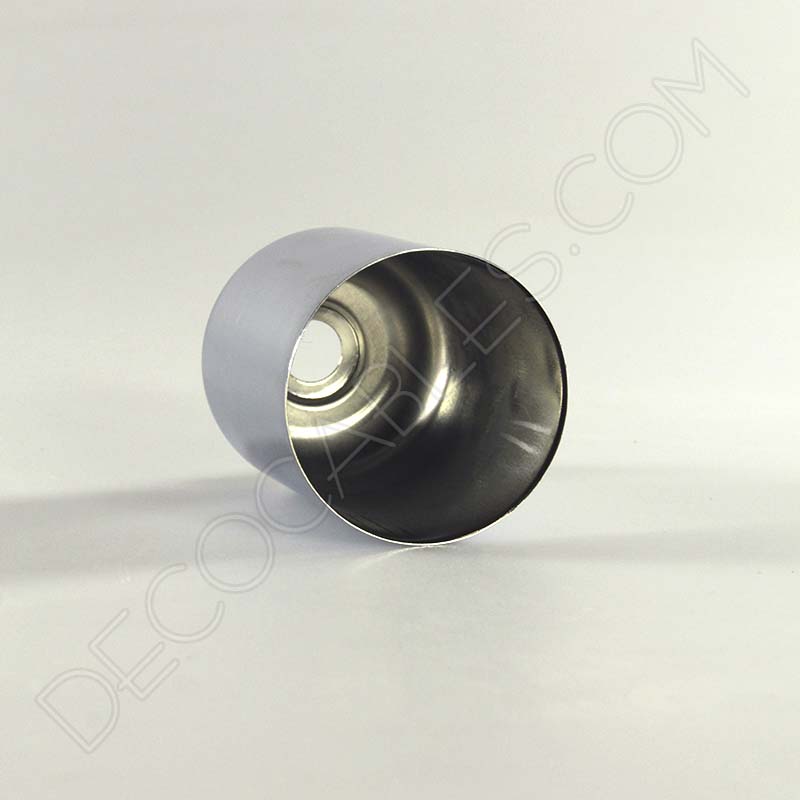 Cubre portalamparas exterior metálico decorativo cromado Cubre portalamparas exterior metálico decorativo cromado