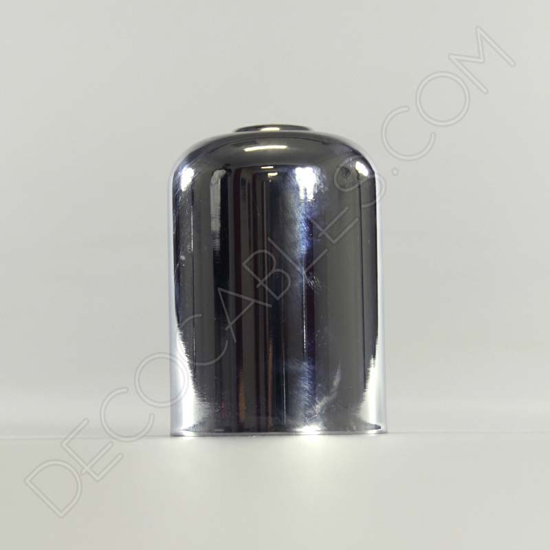 Cubre portalamparas exterior metálico decorativo cromado Cubre portalamparas exterior metálico decorativo cromado