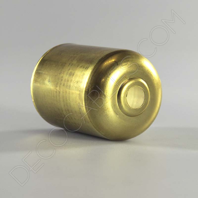 Cubre portalamparas exterior metálico decorativo en color dorado Cubre portalamparas exterior metálico decorativo en color dorado