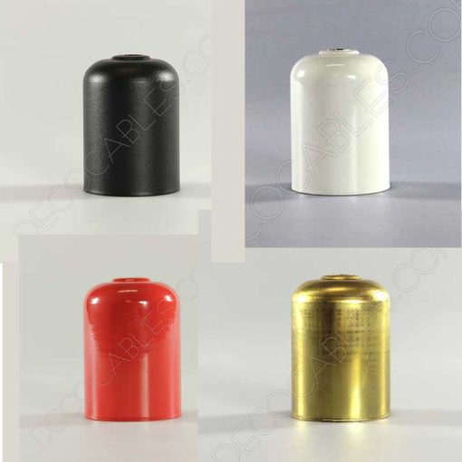 cubre portalámparas metálico