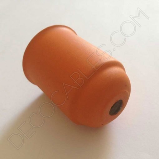 Cubre portalámparas (varios colores) 27 Cubre portalamparas exterior metálico decorativo en color naranja