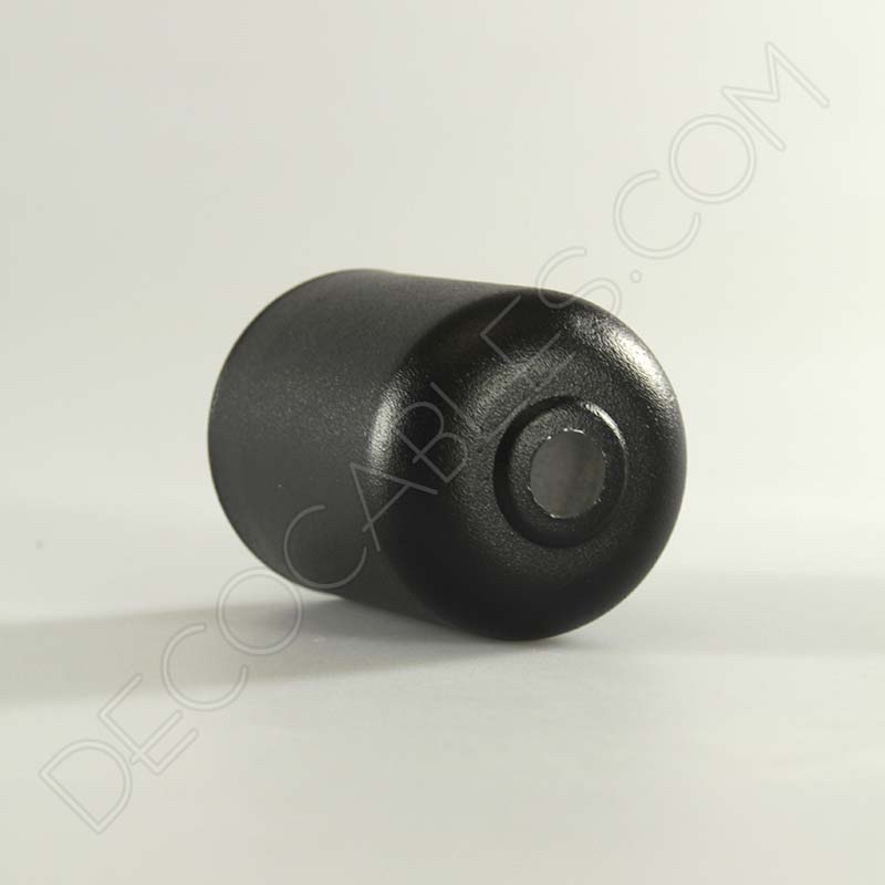 Cubre portalamparas exterior metálico decorativo en color negro Cubre portalamparas exterior metálico decorativo en color negro