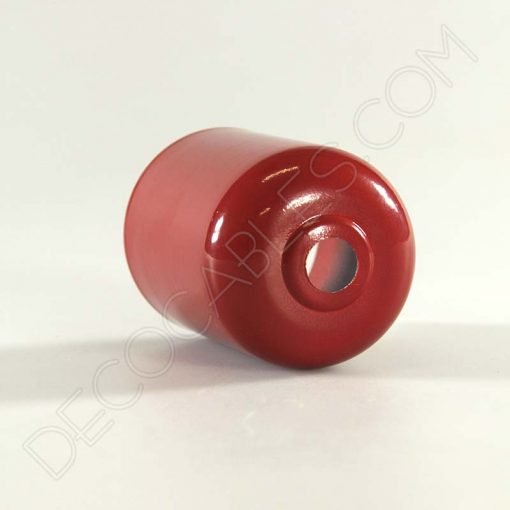Cubre portalámparas (varios colores) 2 Cubre portalamparas exterior metálico decorativo en color rojo