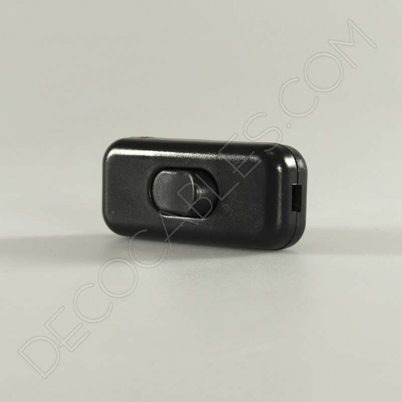 Interruptor de paso para lámparas unipolar en color negro Interruptor de paso para lámparas unipolar en color negro