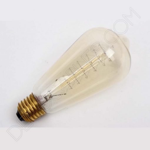 Bombilla Pebetero de filamento de carbono muelle modelo Edison E27