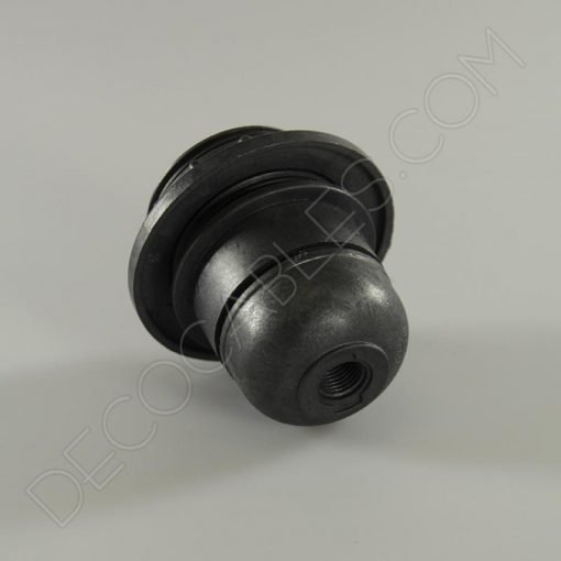 Portalámparas para pantalla E27 (varios colores) 2 Portalámparas de baquelita para pantallas con arandela en color negro