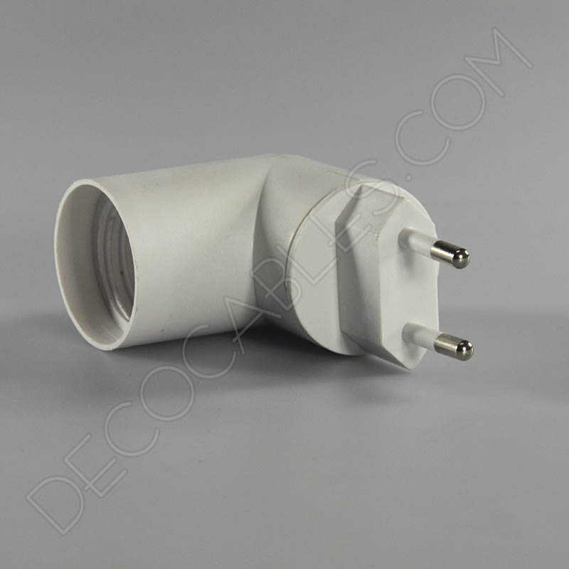 Portalámparas con clavija enchufe giratorio e interruptor Portalámparas con clavija enchufe giratorio e interruptor