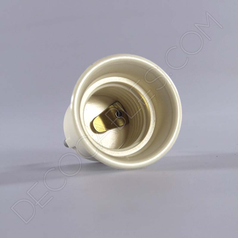 Portalámparas con enchufe blanco Portalámparas con enchufe blanco