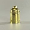 Portalámparas metálico liso E27 24 Portalámparas metálico liso de latón en color dorado casquillo E27