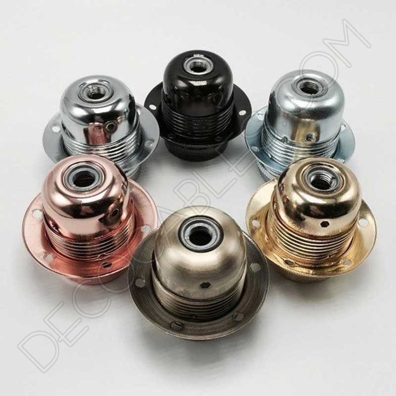 Portalámparas para pantallas metálico en varios colores Portalámparas para pantallas metálico en varios colores