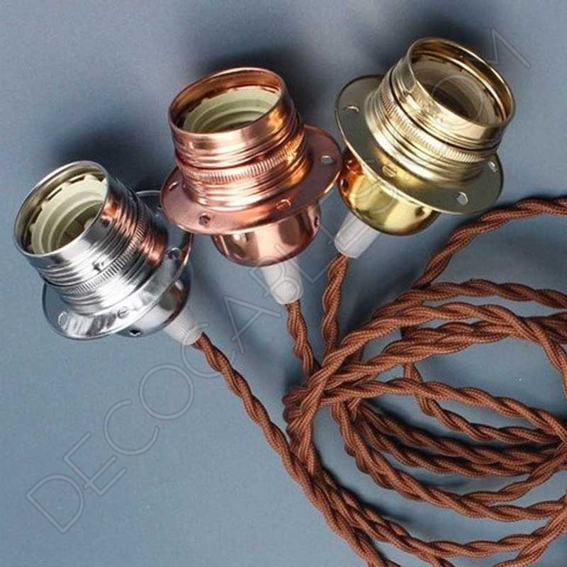 Portalámparas para pantallas metálico en varios colores Portalámparas para pantallas metálico en varios colores