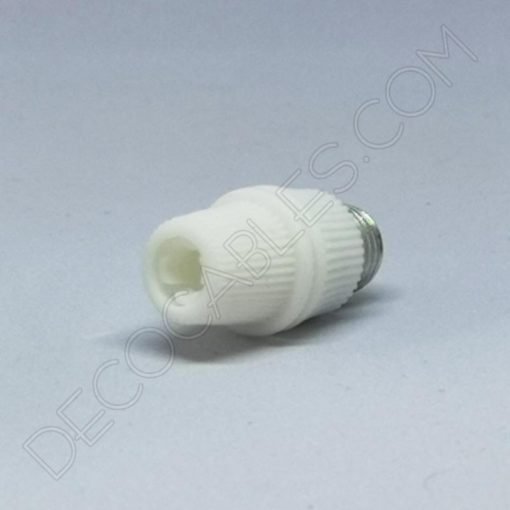 Presa cables plástico con rosca metálica (varios colores) 4 Presa cable plástico blanco