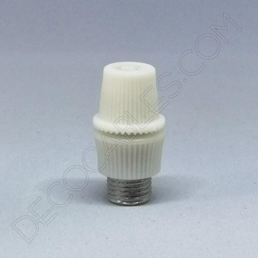 Presa cables plástico con rosca metálica (varios colores) 3 Presa cable plástico blanco