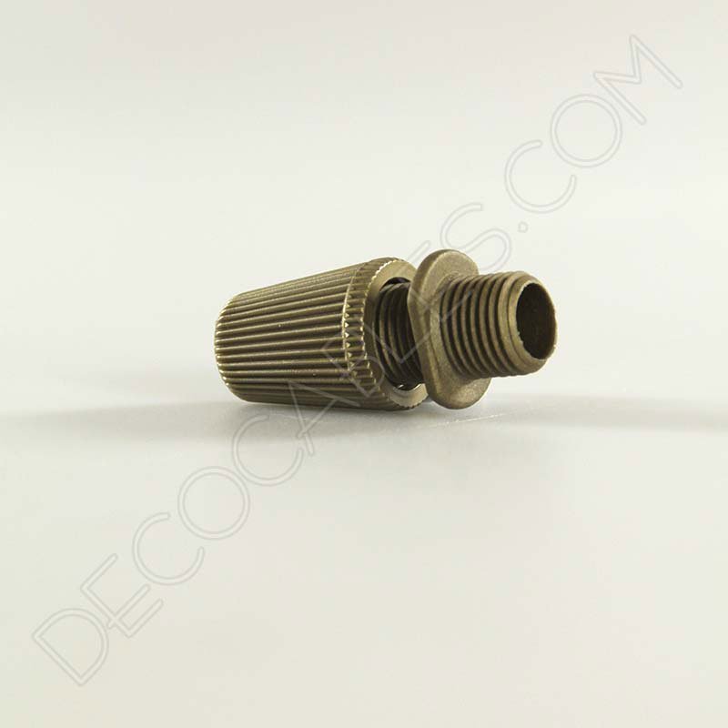 Presacable de plástico dorado para portalámparas y florones Presacable de plástico dorado para portalámparas y florones