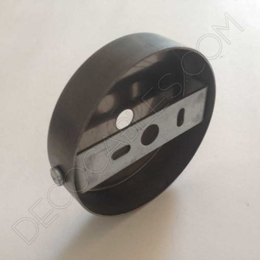 Soporte metálico para lámpara 1 orificio (diámetro 8 cm) 25 Soporte florón de techo para lámpara en hierro sin acabado