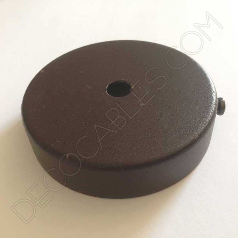 Soporte florón de techo para lámpara en hierro en color marron Soporte florón de techo para láampara en hierro en color marron