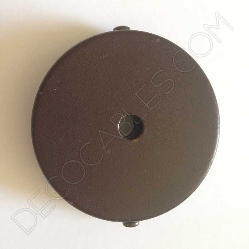 Soporte florón de techo para lámpara en hierro en color marron Soporte florón de techo para lámpara en hierro en color marron