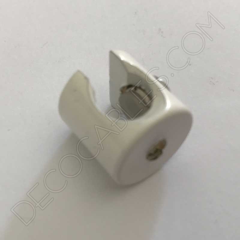 Sujeción cable para techo blanco Sujeción cable para techo blanco