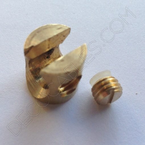 Sujeción techo para cable (varios colores) 11 Sujeción de techo para cable dorada