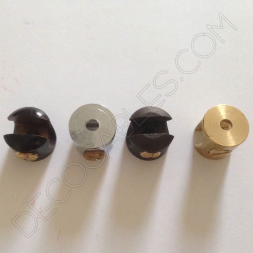 Sujeción techo para cable (varios colores) 24 Sujeción metálica para cables de varios colores