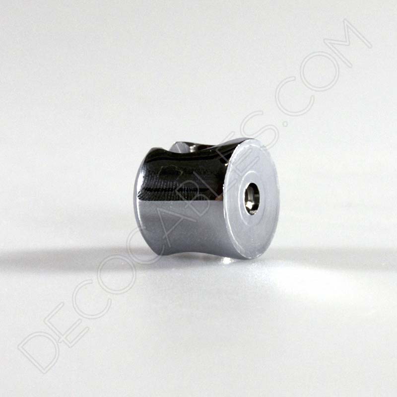 Sujeción de techo para cable cromada Sujeción de techo para cable cromada